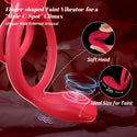 Rose Vibrating Cock Ring with Taint Testicle Clitoral Stimulator, App Remote Control Male Pleasure Penis Ring Vibrator, Couples Adult Sex Toys Games for Men Women, ZOOPLOU Couple Sex Toy Sex