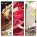 Rose Vibrating Cock Ring with Taint Testicle Clitoral Stimulator, App Remote Control Male Pleasure Penis Ring Vibrator, Couples Adult Sex Toys Games for Men Women, ZOOPLOU Couple Sex Toy Sex