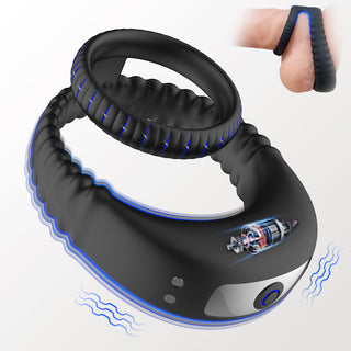 Vibrating 2 in 1 Cock Ring