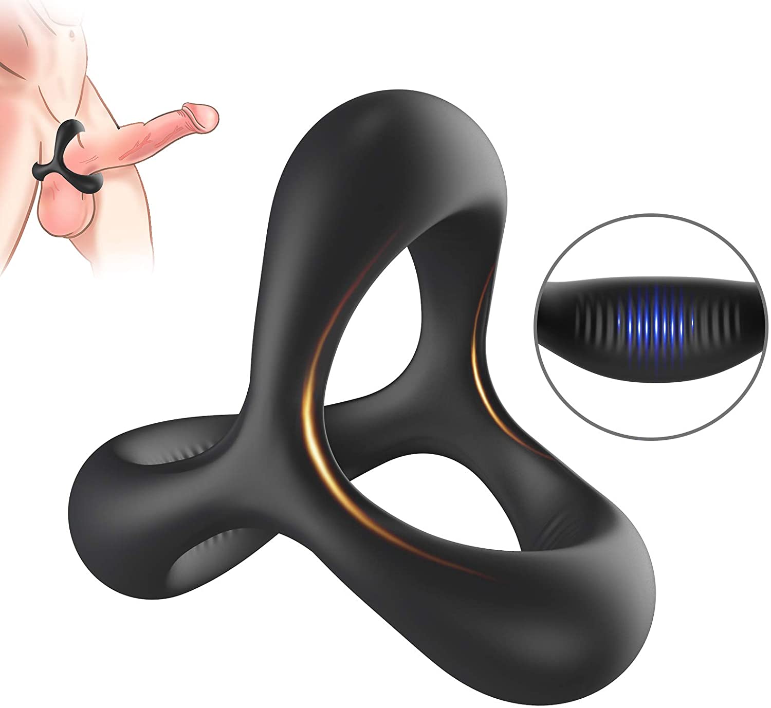 Buy Semaxy Penis Ring, Silicone Cock Ring, Penis for Men, 3 Ring