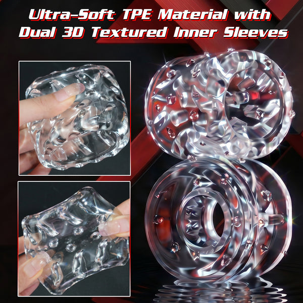 Male Masturbator Adult Sex Toys for Men - Detachable 2-in-1 Automatic Thrusting Rotating Vibrating Penis Vibrator Stroker, Mens Blowjob Oral Sex Toy Masturbation, Pocket Pussy for Men