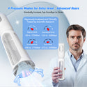 Electric Penis Vacuum Pump Enlarger with Anti-Strain Silicone Sleeve, Cock Extender Enhancer Stretcher with 4 Suction Modes, Male Masturbator Adult Sex Toys for Men Extension, Hoesdik Sex Machine