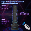 Anal Male Adult Sex Toys - Wriggling Rotating Vibrating Prostate Massager Anal Butt Plug Sex Toy for Men Women Couples, Porinda Remote Control Anal Dildo Vibrator with Suction Cup, 7 Modes Anal Beads