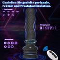 Analplug Sex Spielzeug für die Männer Frauen, Wriggelnde Rotierende Vibrierende Prostata Stimulation Männer Saugnapf mit Fernbedienung, YAWNSHE Anal Dildo Vibrator Analvibratoren für Mann Sexspielzeug