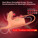Vibrating Penis Sleeve Cock Ring with Clitoral Stimulator, Penis Ring Vibrator Extender for G Spot Stimulation, Couples Adult Sex Toys for Men Women, MHYNNR Girth Enhancer Sleeve Male Couple Sex Toy