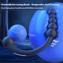 Dual-Ended Vibrating Prostate Massager Anal Beads Sex Toys, Curved Anal Dildo Butt Plug Vibrator, Male Adult Sex Toy for Men Women Couples, Porinda Long Prostate Wand Anal Trainer Game Play
