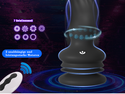 Analplug Sex Spielzeug für die Männer Frauen, Wriggelnde Rotierende Vibrierende Prostata Stimulation Männer Saugnapf mit Fernbedienung, YAWNSHE Anal Dildo Vibrator Analvibratoren für Mann Sexspielzeug