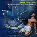 Dual-Ended Vibrating Prostate Massager Anal Beads Sex Toys, Curved Anal Dildo Butt Plug Vibrator, Male Adult Sex Toy for Men Women Couples, Porinda Long Prostate Wand Anal Trainer Game Play