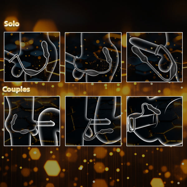 Thrusting Prostate Massager Anal Sex Toy with Vibrating Cock Ring Taint Testicle Stimulator, Remote Control APP Anal Butt Plug Dildo, Penis Ring Vibrator for Men, HNNPY Couples Male Adult Sex Toys