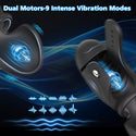 Adjustable Male Masturbator Penis Vibrator Trainer, Adult Sex Toys for Men,4 in 1 Vibrating APP Controlled Mens Sex Toy Stroker with Cock Ring,MHYNNR Hands Free Testicle Masturbators Vibrators for Men