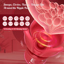 Grabbing Rose Nipple Sex Toy with 360° Tongue Licking Swirling Vibrator, Vibrating Nipple Clamps Women Couples Adult Sex Toys Games, QJWQJW Kinky Female Clitoral Stimulator BDSM Juguete Sexual