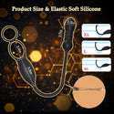 Thrusting Prostate Massager Anal Sex Toy with Vibrating Cock Ring Taint Testicle Stimulator, Remote Control APP Anal Butt Plug Dildo, Penis Ring Vibrator for Men, HNNPY Couples Male Adult Sex Toys