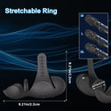 Adjustable Male Masturbator Penis Vibrator Trainer, Adult Sex Toys for Men,4 in 1 Vibrating APP Controlled Mens Sex Toy Stroker with Cock Ring,MHYNNR Hands Free Testicle Masturbators Vibrators for Men