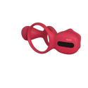 Budoli Vibrating Cock Ring with Rose Clitoral Stimulator & Testicle Massager – Pleasure Penis Ring Vibrator for Couples | 9 Vibration Modes for Enhanced Male Erection & Sensual Experience