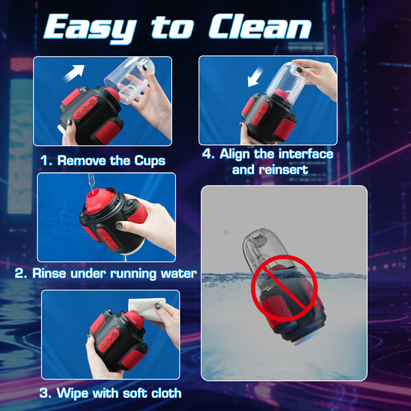 Male Masturbator Adult Sex Toys for Men – 7-in-1 Automatic Water-Spray Rotating Vibrating Blowjob Sex Machine, Penis Vibrator Stroker Trainer, Mens Penis Pump Sex Toy Pocket Pussy for Men Masturbation