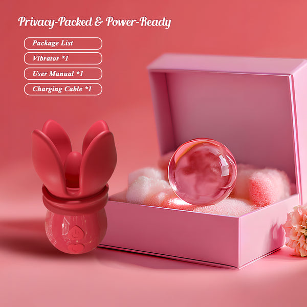 Grabbing Rose Nipple Sex Toy with 360° Tongue Licking Swirling Vibrator, Vibrating Nipple Clamps Women Couples Adult Sex Toys Games, QJWQJW Kinky Female Clitoral Stimulator BDSM Juguete Sexual