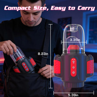 Male Masturbator Adult Sex Toys for Men – 7-in-1 Automatic Water-Spray Rotating Vibrating Blowjob Sex Machine, Penis Vibrator Stroker Trainer, Mens Penis Pump Sex Toy Pocket Pussy for Men Masturbation