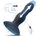 Thrusting Vibrating Anal Plug Sex Toys with Suction Cup, Remote Control Prostate Massager Butt Plug Vibrator, Anal Male Adult Sex Toy for Men Women Couples, HNNPY Anal Dildo Anal Trainer Game Play