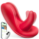 Tongue Oral Remote Control Wearable Vibrator, Couples Women Adult Sex Toys Games, APP Mini Panty Vibrator Clitoral Vaginal Stimulator, HOESDIK 10 Vibrations Couple Female Kinky Sex Toy Game Play