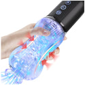 Male Masturbator Adult Sex Toys for Men - Squeezable Ultra-Soft Sleeve Automatic Sucking Vibrating Blowjob Sex Machine Penis Pump Vibrator Stroker, YUKZEN Mens Oral Sucker Sex Toy Pocket Pussy for Men