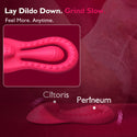 Riding Grinding Vibrating Dildo Vibrator, 360° Bend-to-Fit G Spot Anal Dildo with Clitoral Stimulator, Women Adult Sex Toys, App Remote Control Female Vibrator, Sex Saddle Dildo Mount for Chair Pillow