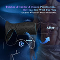 Vibrating Penis Sleeve Cock Ring, Penis Ring Vibrator Extender for Penis G Spot Stimulation, Couples Adult Sex Toys for Men Women, MHYNNR Girth Enhancer Sleeve Male Couple Sex Toy for Men Erection Sex