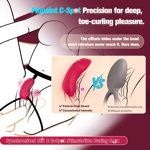 Couples Women App Remote Control Wearable Vibrator, Hands Free Vibrating Strap On Mini Panty Clit Vibrator, Vibrating Panties Adult Sex Toys Games, BDSM Bondage Female Sex Toy Clitoral Stimulator