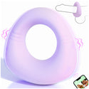 Couples Male Sex Bedroom Toys for Both Adult, Full Liquid Silicone Soft Penis Ring Vibrator, Couple Mens Women Sex Toy, 0.09LB Mini Long Distance APP Remote Control Kinky Sex Games for Men Erection