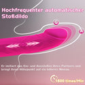Dildo Vibrator Stoßfunktion, 2 in 1 G Punkt Vibration für Frauen, Sex Spielzeug für die Frau Paare Extrem, Realistischer Silikon Anal Dildo, Budoli Erotisches Sexspielzeug 10 Vibrationen & 3 Stöße