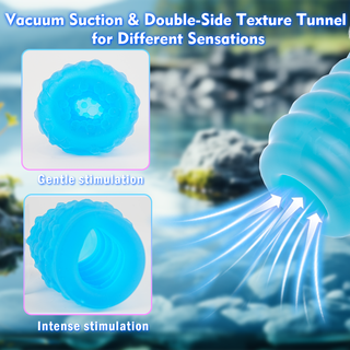 Double-Sided Sex Sexual Stimulation Device Pleasure, Ultra-Soft Stretchy Oral Juguetes Sexuales para Hombres, LNIIY Adult Toys for Men with Storage Box, Blowjob Penis Sex Toys