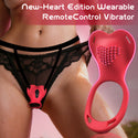 Couples Women App Remote Control Wearable Vibrator, Heart-Shaped Hands Free Vibrating Strap On Panty Clit Vibrator, Vibrating Panties Adult Sex Toys, BDSM Bondage Female Sex Toy Clitoral Stimulator