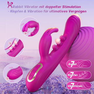 Dildo Vibrator mit Pulsierenden Kugeln, Sex Spielzeug für die Frau Paare, Vibration Vibratorensets für Frauen Klitoris G Punkt, Realistische Silikon Anal Dildo, Erotisches Sexspielzeug Sexmaschine