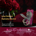 Penis Extender with G Spot Clitoris Penis Vibrator, Adult Men's Women's Sex Toys, Silicone Cock Ring Vibrator for Men, 4 in 1 Rose Sex Toy for Man Woman, MOVGANI Sex Game with 9 Vibrations
