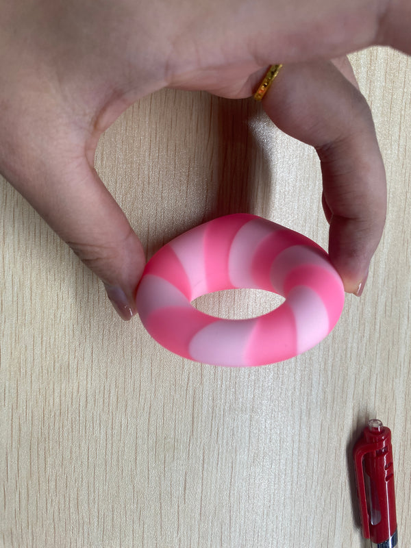 Sweet Temptation · Candy Pink Cock Ring" – Gentle Protection, Sweet Tightness, Elevate Your Intimacy!