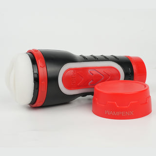 WAMPENX Male Masturbator Sex Toys for Men - Adult Toys Penis Pump with 8 Thrusting & 8 Spinning Modes, Pocket Pussy Male Stroker with 3D Realistic Sleeves & Indicator, Blowjob Toy Mens Sex Machine
