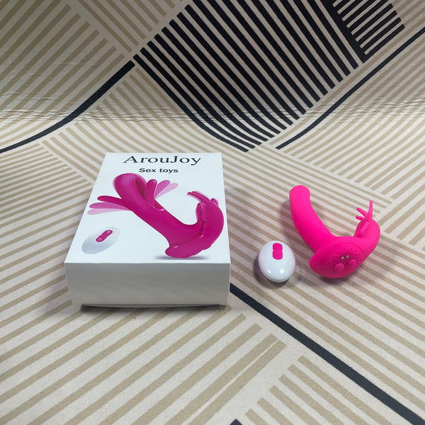 ArouJoy Female Clitoris Vibrators with 10 Licking Vibrating Modes