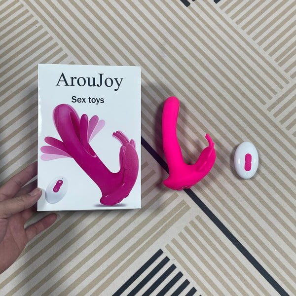 ArouJoy Female Clitoris Vibrators with 10 Licking Vibrating Modes