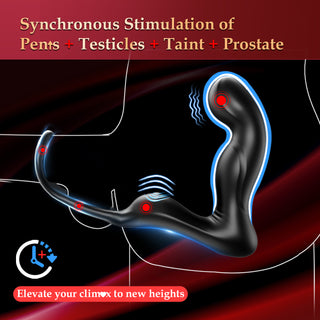 Anal Male Adult Sex Toys - Wiggling Prostate Massager Tapping Taint Stimulator with Cock Ring, Vibrating APP Remote Control Anal Butt Plug Penis Ring Vibrator Sex Toy for Men Couples, HNNPY Anal Dildo