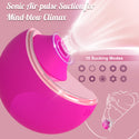 Clit Nipple Sucker, Sucking Vibrator for Woman with Discreet Dust-Proof Case, Suction Women Couples Adult Sex Toys, Female Small Silent Clitoral Stimulator with 10 Modes, YUKZEN Vibrador para Mujer