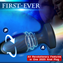 Wriggling Vibrating Butt Plug with 360° Rotation, Led Light Up Anal Plug Sex Toy, Prostate Massager Anal Male Adult Sex Toys for Men Couples, MF JHEEO App Remote Control Anal Dildo Vibrator Play