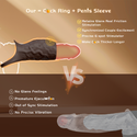 All Liquid Silicone Vibrating Penis Sleeve Cock Ring, Thick Huge Realistic Dildo, Brown Lifelike Big Soft Consoladores with 10 Vibrations, LNIIY Juguetes Sexuales, Adult Sex Toys Games for Men Couples
