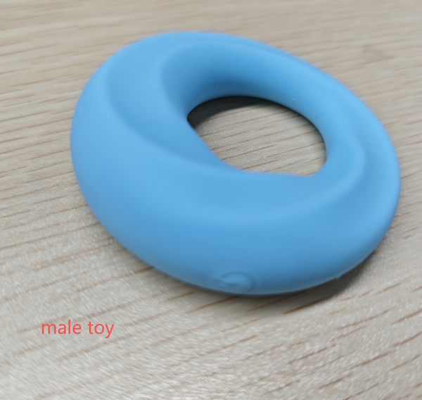 Full Liquid Silicone Soft Spiral Textured Vibrating Cock Ring with Clitoral Stimulation, APP-Controlled Penis Ring for Men, 10 Vibration Modes Male Adult Sex Toy, Erection Support