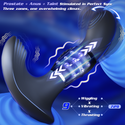 Wiggling Prostate Massager with Beaded Thrusting Ring, Vibrating Anal Butt Plug, App Remote Control Anal Male Adult Sex Toys for Men Women Couples, Fatdhu Anal Dildo Vibrator Sex Toy Game Play
