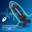 Thrusting Vibrating Prostate Massager Anal Butt Plug, Anal Male Adult Sex Toys for Men Women Couples, Remote Control Anal Dildo Vibrator, 10 Modes Anal Beads, HOESDIK Anal Training Sex Toy Game Play