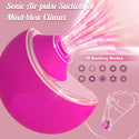 Clit Nipple Sucker, Sucking Vibrator for Woman with Discreet Dust-Proof Case, Suction Women Couples Adult Sex Toys, Female Small Silent Clitoral Stimulator with 10 Modes, YUKZEN Vibrador para Mujer