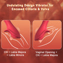 Vibrator Wand Women Sex Toys - 3 In 1 Clitoris Vagina Labia Vibrator, LCD Clitoral Stimulator 9 Vibration, Vibrating Nipple Bullet Female Adult Sex Toy, Healexcer Sexual Stimulation for Women Pleasure