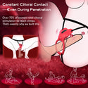 Couples Women App Remote Control Wearable Vibrator, Heart-Shaped Hands Free Vibrating Strap On Panty Clit Vibrator, Vibrating Panties Adult Sex Toys, BDSM Bondage Female Sex Toy Clitoral Stimulator
