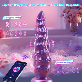 Fantasy Tentacle Dildo, Wriggling Vibrating Riding Huge Thick Monster Suction Cup Octopus Dildo, Women Adult Sex Toys, App Remote Control Female G Spot Anal Vibrator, MHYNNR Consoladores para Mujer