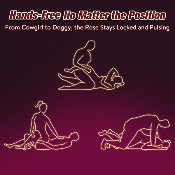 Couples Rose App Remote Control Wearable Vibrator, Couple Women Adult Sex Toys Games for Men, Hands Free Panty Clitoris Vibrator Vibrating Cock Ring, ZOOPLOU BDSM Female Sex Toy Clitoral Stimulator