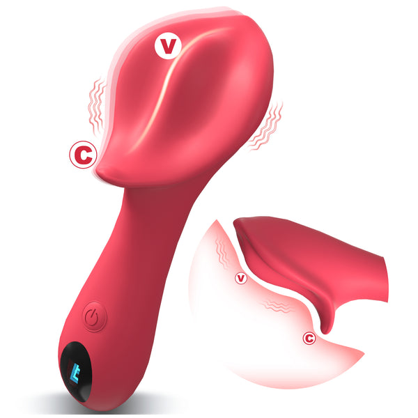 Vibrator Wand Women Sex Toys - 3 In 1 Clitoris Vagina Labia Vibrator, LCD Clitoral Stimulator 9 Vibration, Vibrating Nipple Bullet Female Adult Sex Toy, Healexcer Sexual Stimulation for Women Pleasure